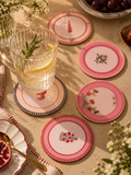 Set of 4 Coasters — Pastel Botanical Prints